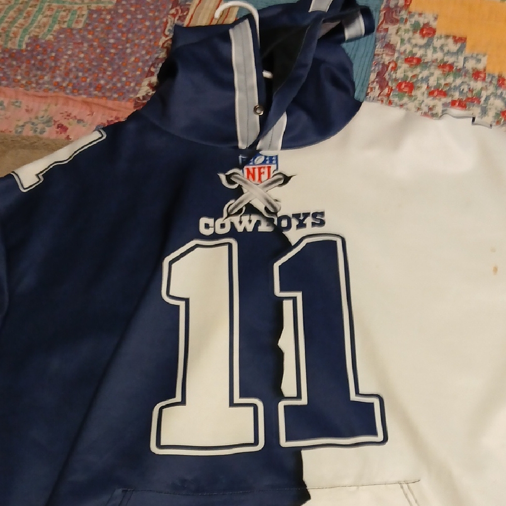NFL Cowboys Blue and White Hoodie